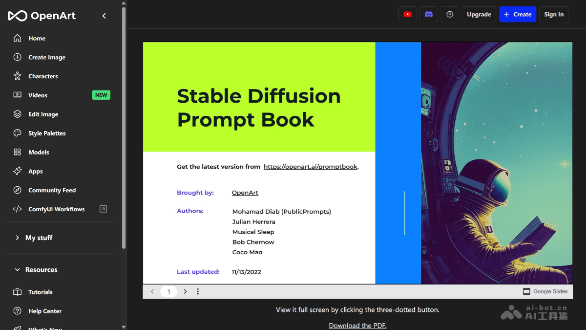 Stable-Diffusion-Prompt-Book-website